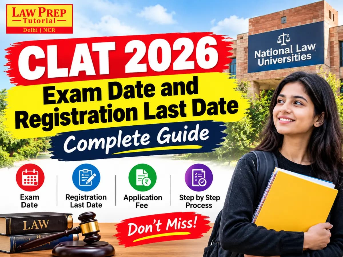 CLAT 2026 exam date and registration last date details for the Consortium of NLUs