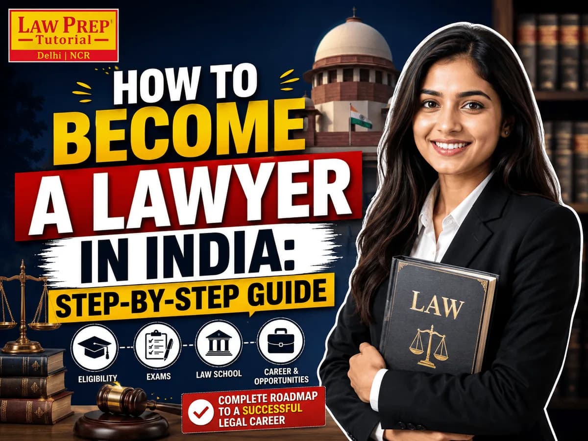 Student researching how to become a lawyer in India through law courses and entrance exams