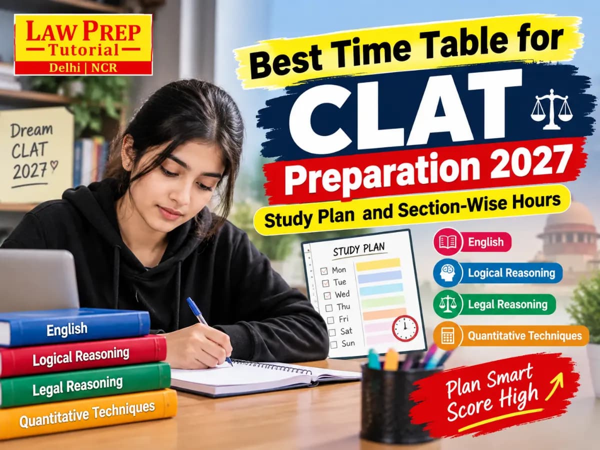 Best Time Table for CLAT Preparation
